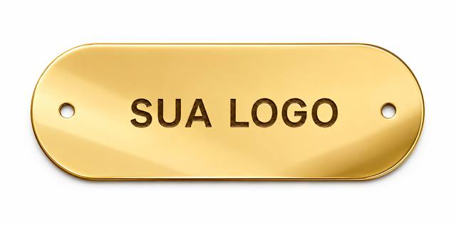 Formato Acrílico 06 Dourado - 1,5 x 4 cm