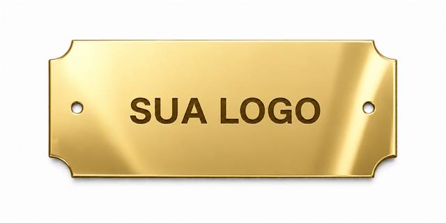 Formato Acrílico 07 Dourado - 1,5 x 4 cm