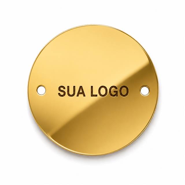 Formato Acrílico 10 Dourado - 2 x 2 cm ou 1,5 x 1,5 cm